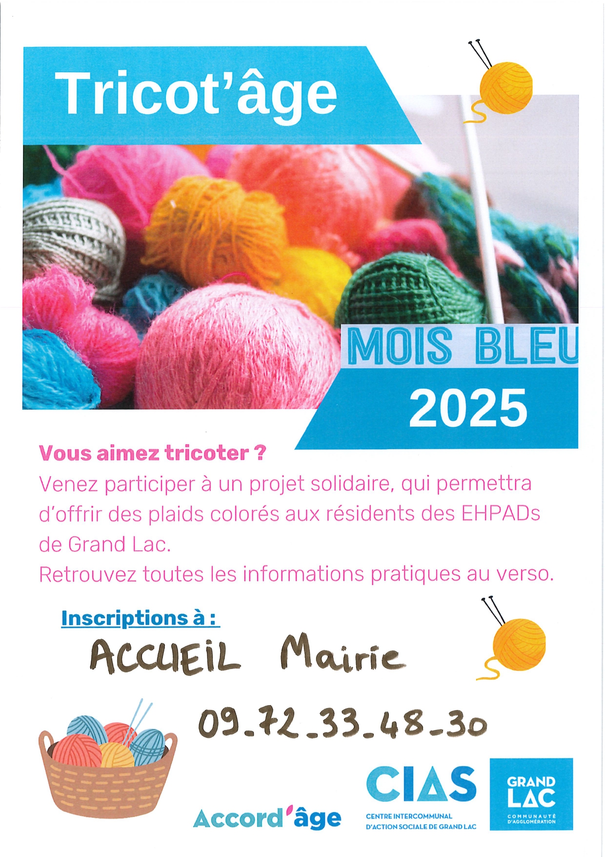 Tricot'Age : le Mois Bleu éàé(